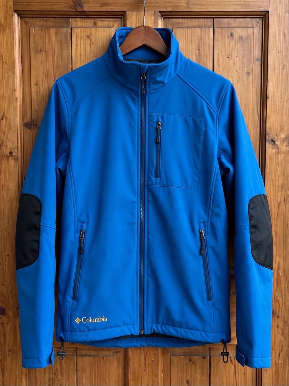 Columbia Men’s Royal Blue Softshell Jacket with Black Elbow Patches